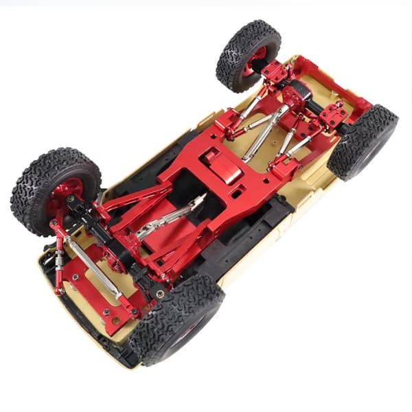 MN82 Series RC Biler Model Opgraderingsdele Bagaksel 4-Link Konvertering Red