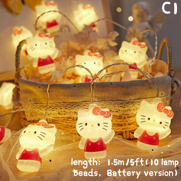 Tegneseriefigur Led Strip Lights Cat Light Decoration Hello K A2