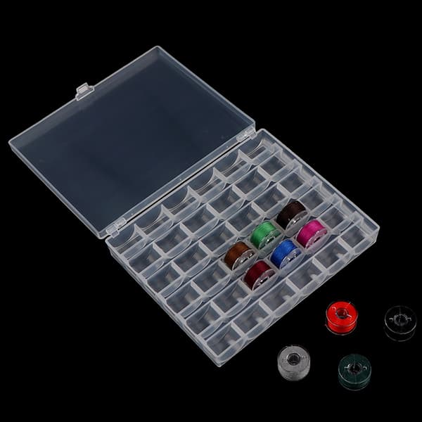 36 Spoler Tomme Spoler Syhjul Spolholder Etui Oppbevaring