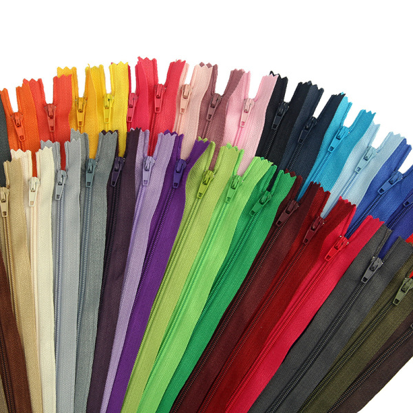 4 st Längd 20cm Closed End Colorful #3 Nylon Coil Zips Garme Beige 4PCS