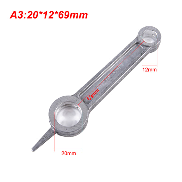 1st luftkompressor vevstake Silvertonad aluminiumlegering 20*12*69mm