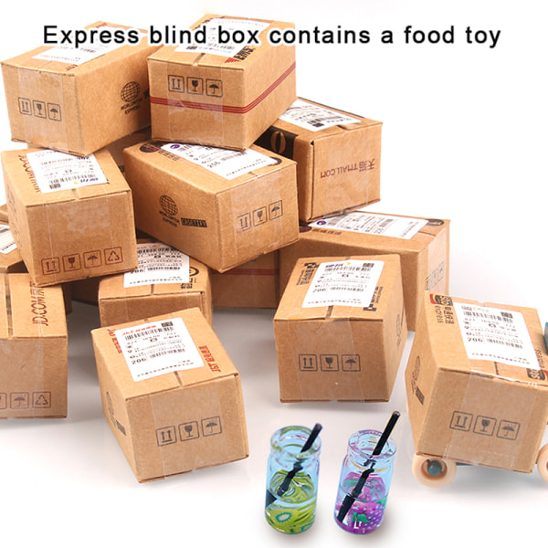 1:12 Dollhouse Miniature Express Blind Box-paket med Toy Life S 1Set