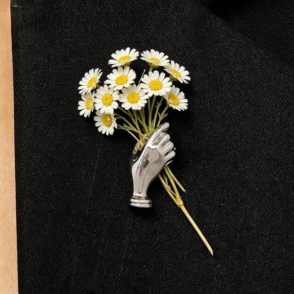 Modelegering Håndholdt Blomsterhalskæde Broche Alsidigt Sæt P A3