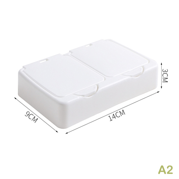 Vit förvaringslåda Desktop Organizer Stor kapacitet vykort St A2