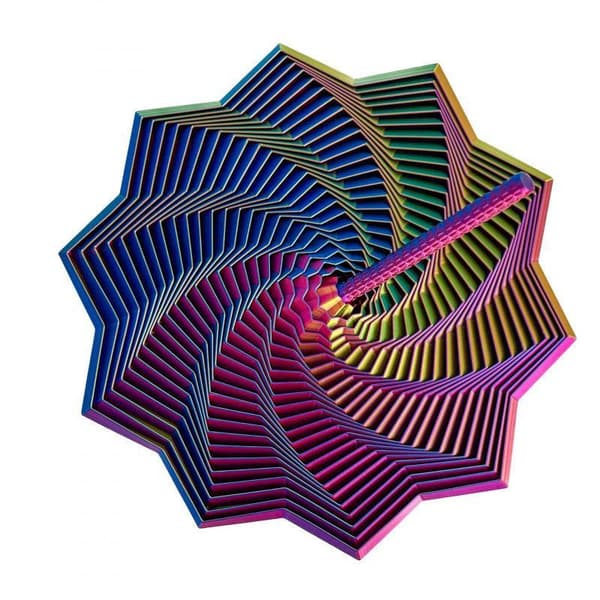 3D-printad Hexagonal Fidget Spiral Leksak Töjbar För Barn Vuxna E size3
