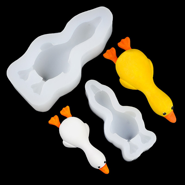 3D Andeform Silikonform DIY Duftlys Gips Såpe Leire A3