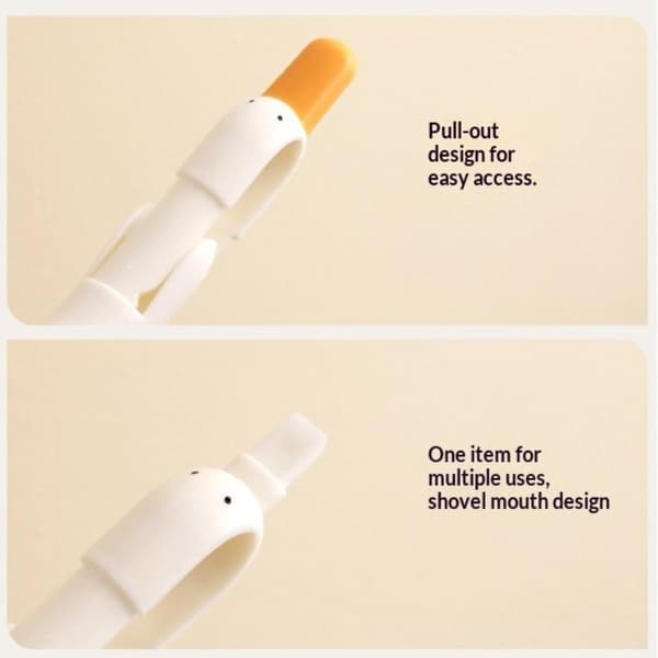 2-i-1 Andeformet Dobbelt-hoved Design Renseklemme Støvplet White
