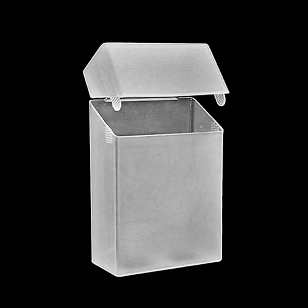 Transparent plastförvaringslåda för små kort Transparent