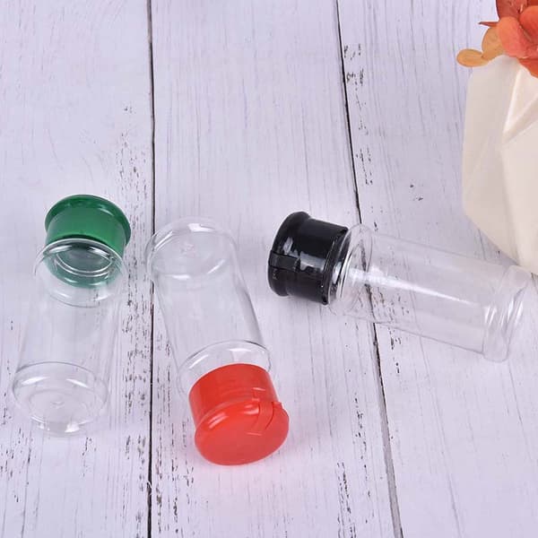 5-delad plastkryddsaltpepparkvarn kryddburk BBQ Condime Green