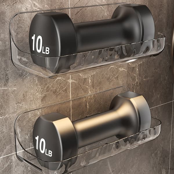 Badrum Makeup Organizer Ingen borrning Kök Förvaringsställ Bath Large