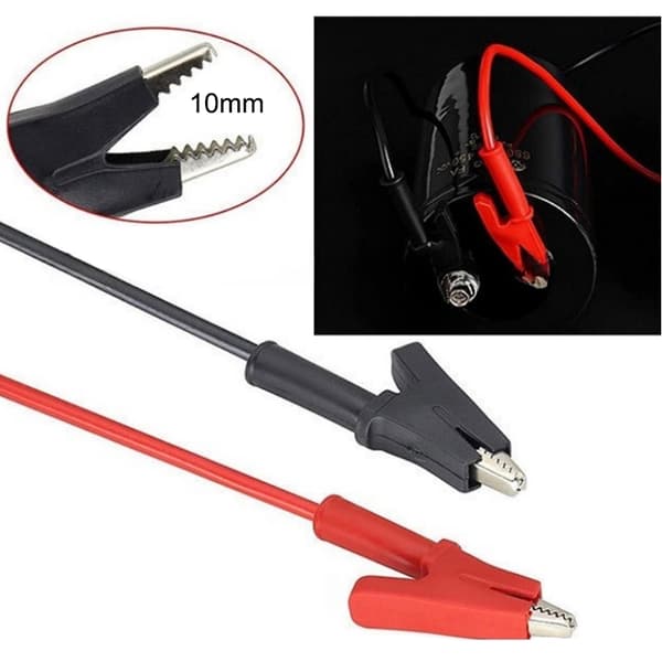 1 par 20A multimeter krokodilleklemme testledninger 4 mm bananstik 1 pair