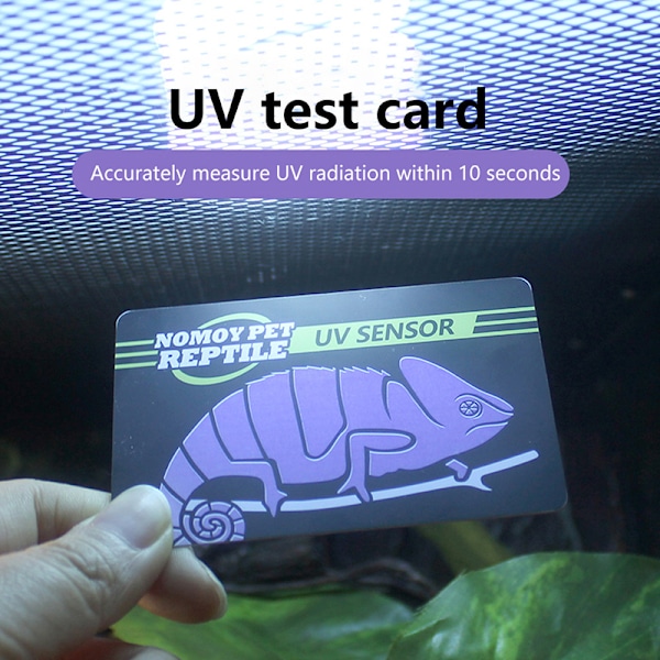Krybdyr UVB-lygtepære Testkort UV-test Papirtester Met