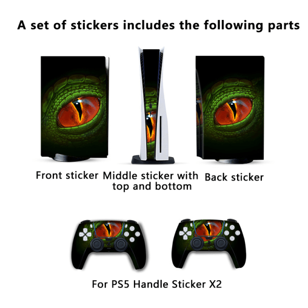 For PS5 Game Console Series European And Style Skin Stickers C A13