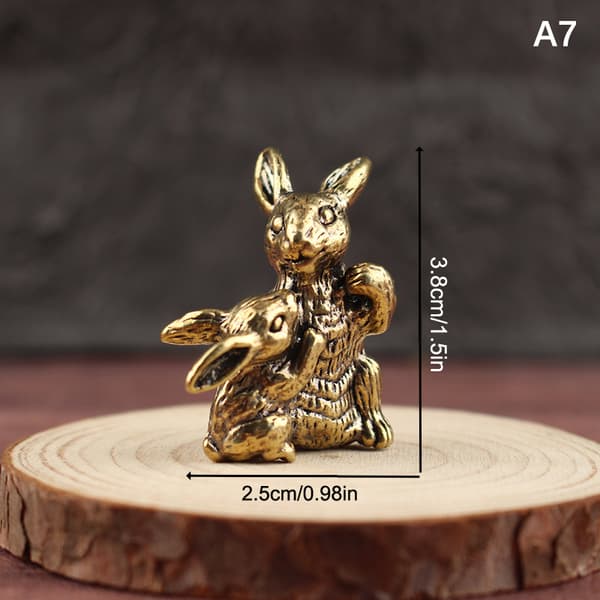 e Messingstatue Figur Feng Shui Landskapsarbeid Hjemmeinnredning A7