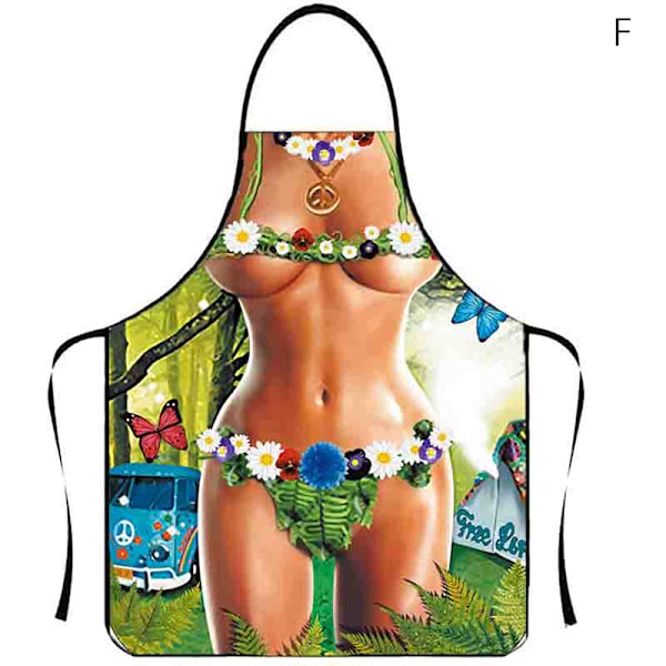 Muscle Man Sexet Kvinde Sjove køkkenforklæder til Woman Home Decor F