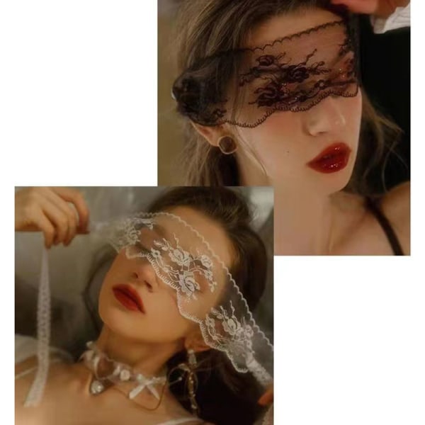 Kvinner Gaze blonder øyemaske venetiansk sexy maskerademaske nattkl Black