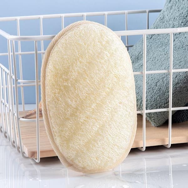 Oval Naturlig Luffa Loofah Pad