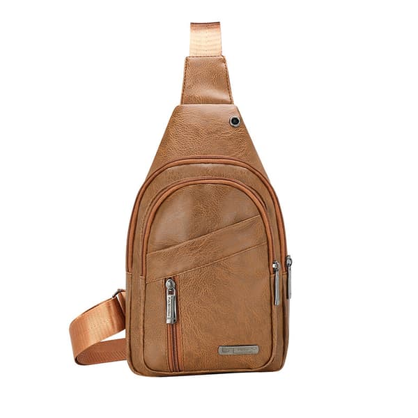 Crossbody-väskor för män Bröstväska för män Designer Messenger-väska Lea Brown