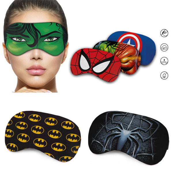 3D e Cartoon Spider Eye Masker Shade Cover Ögonbindel Vila Sömn A1