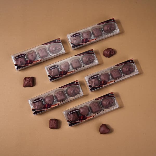 Pakke Med 4 Kreative Simulerede Chokolade Viskelædere