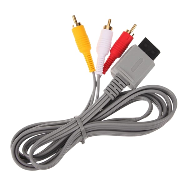 1,8m 3 RCA-kabel för Nintendo Wii-kontrollkonsol o Video AV