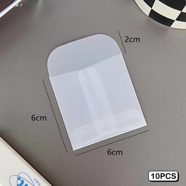 10 STK Semi-gennemsigtige konvolutter til DIY fotokort opbevaringstaske 1