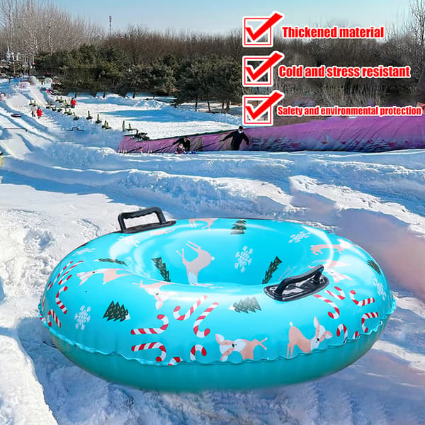 Uppblåsbar PVC-skidring, tjock snörör, vinter 4
