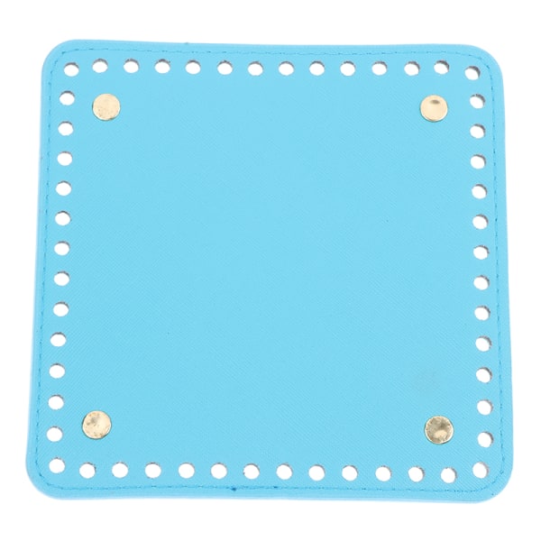 15 * 15 cm neliömäinen pohja neulelaukulle PU-nahkatarvikkeet H blue