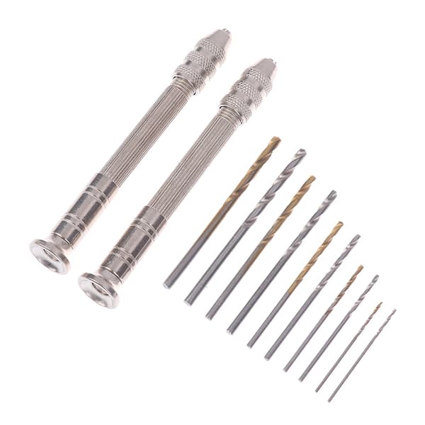 50 st precisionsstiftstäd hobbyborr med modellvridhandborr Silver