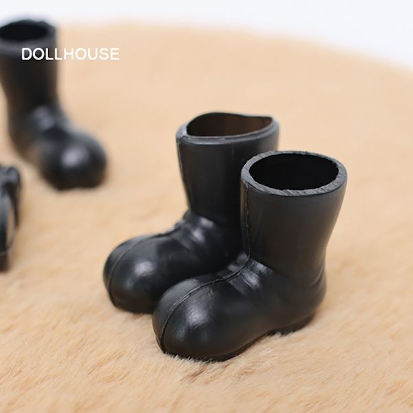1Par 1:12 Dollhouse Miniatyr Tomteskor Jul Regnstövlar