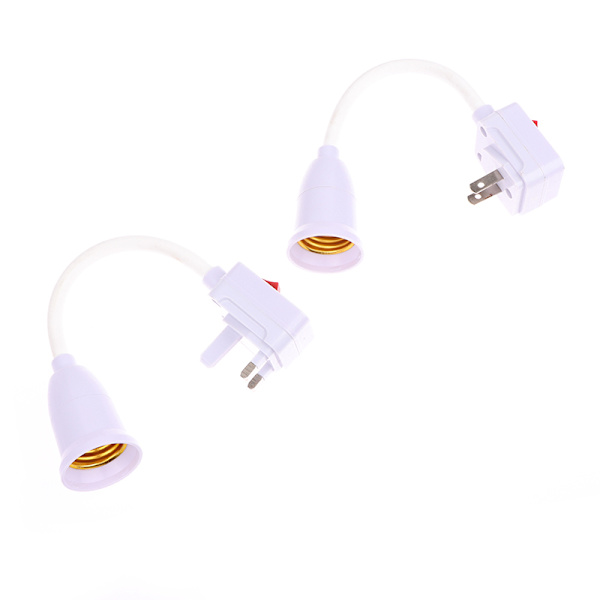 1 Stk LED-pære E27 Fatning Lampeholder Adapter Konverter A