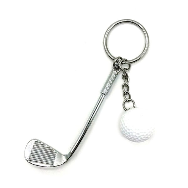 Golfpallon avaimenperä Huippuluokan avaimenperä auton avainnippu avainrengas F White