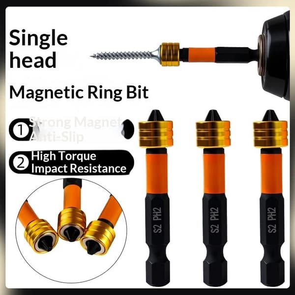 Rafford PH2 Magnetiske Gipsbits 50 mm Dybdestopkrave 1/2/3 A6