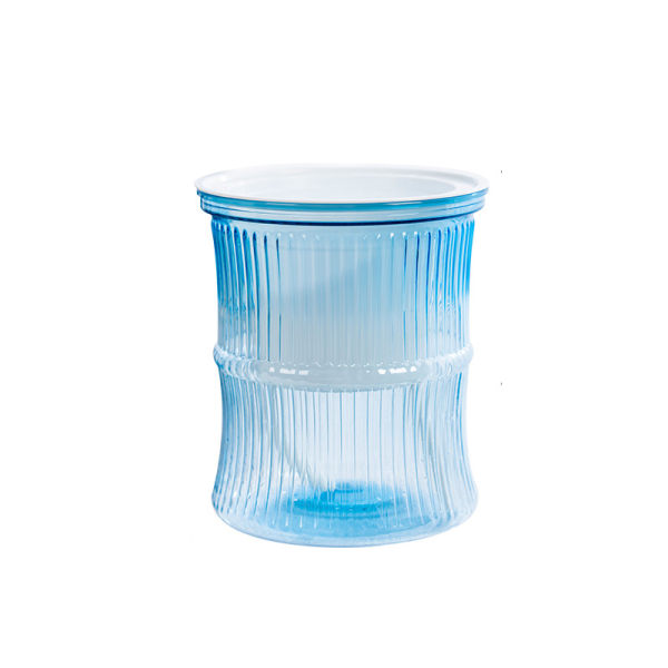 Selvvanning er Potter Hydroponic Flowerpot Transparent Pot Skrivebord Blue