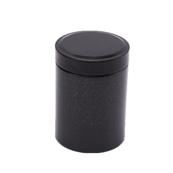 Aluminum Storage Coffee Cans Tea Leaves Container Portable Orga Black