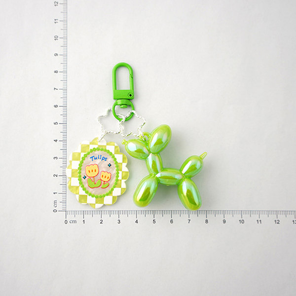 Candy Dog Avaimenperä Ilmapallo Koira Ihana eläinmuoti hartsikynä A3