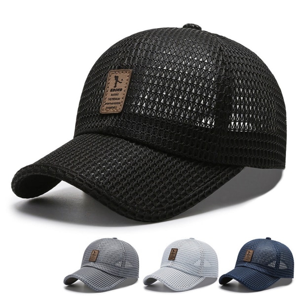 Sommar Andas Mesh Baseball Cap Kvinnor Män UV-skydd Ut C