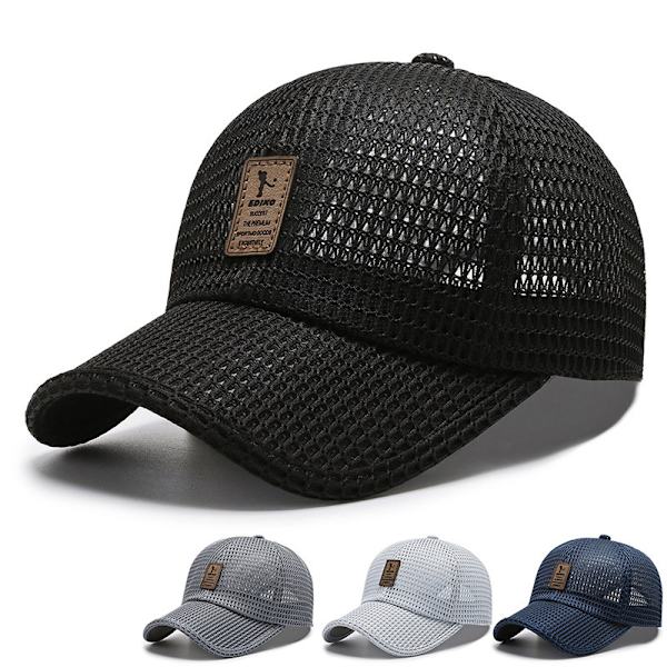 Sommer Pustende Mesh Baseball Cap Dame Menn UV-beskyttelse Ut A