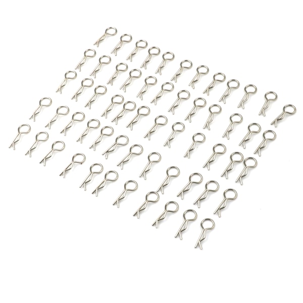 100 stk. rustfrit stål kropsclips Pin Shell til 1/10 1/16 RC HS