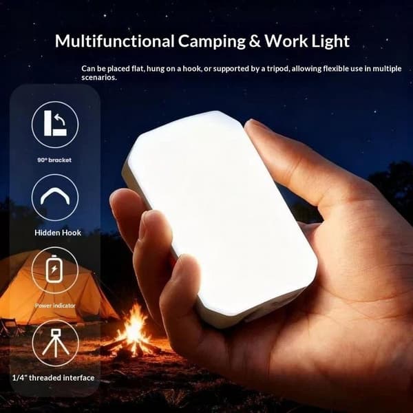 2-veis LED-campinglykt med høy lysstyrke 1200mAh utendørslys A2