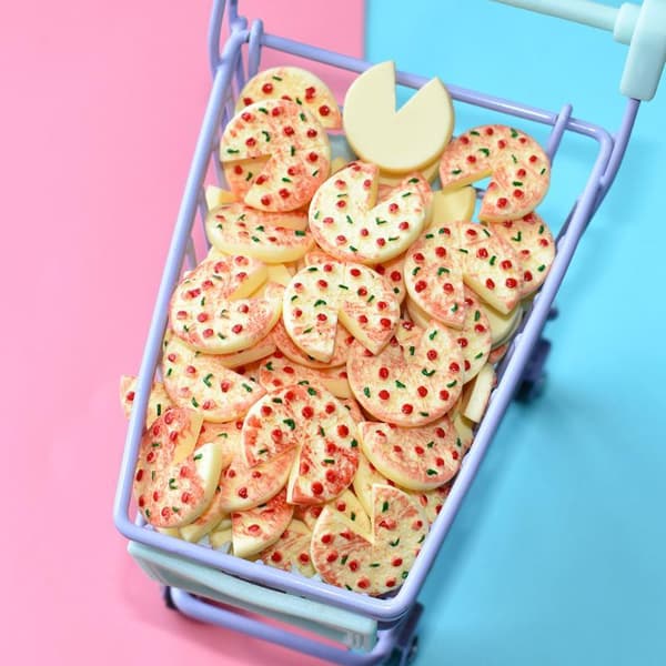 10 kpl minilautaspizzaa Hartsipienoishahmo DIY-tarvike A1