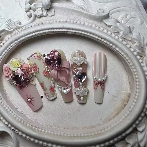 3D Rosettformar Rosetter Nagelformar Nagelkonst Silikonformar Nagel A