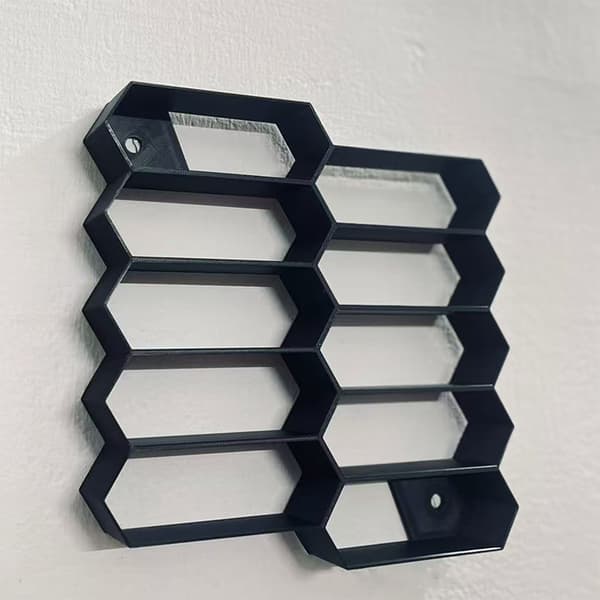 10 Gitre 3D-printede bilmodelopbevaringsboks Bilmodelbeskyttende Red