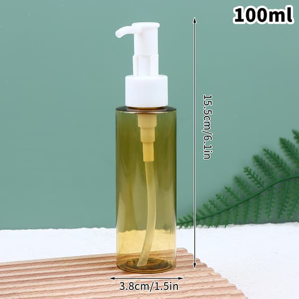 100/120/150 ml lotionflaske med trykpumpe til makeupfjerner 100ml