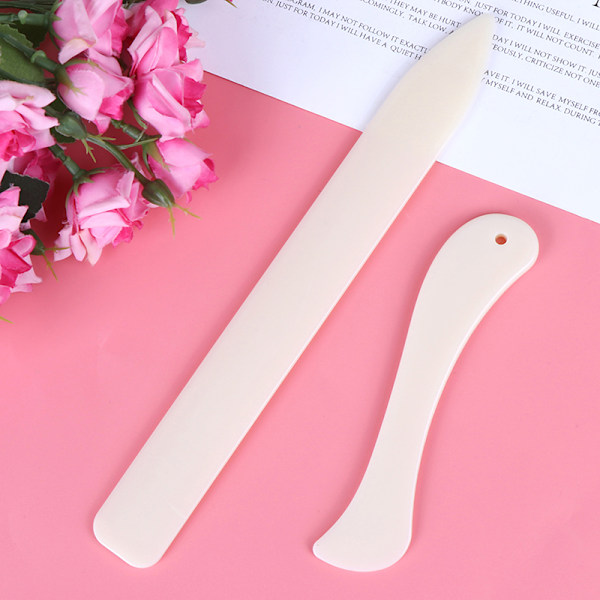2 stk. Bone Folder Håndværksværktøj Læder Scoring Folding Creasing P