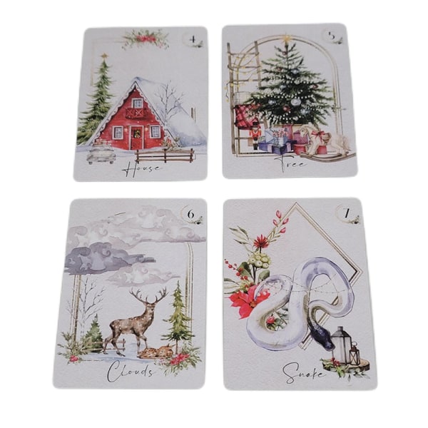 Christmas Oracle Deck Tarot Card Prophecy Divination Family Par
