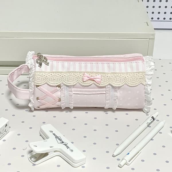 Pink Pige e Blonde Penalhus Studerende Stor Kapacitet Opbevaring Sta Blue