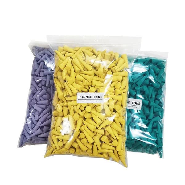 500g Tilbageløbs Røgelseskogler Aroma Langvarig Deodoriserende Kegle A23 500g