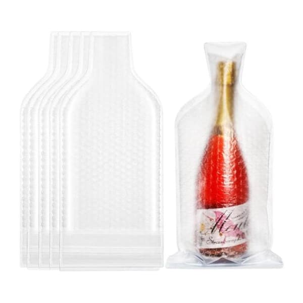 Vinflaskskydd Bubbelpåsar läckagesäkra perfekta