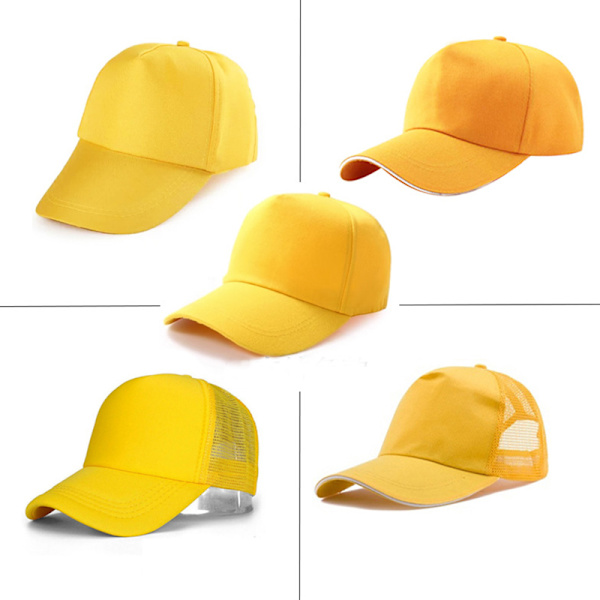 Ikonisk basebollkeps Cap Cap Cap Strand Cap Yellow